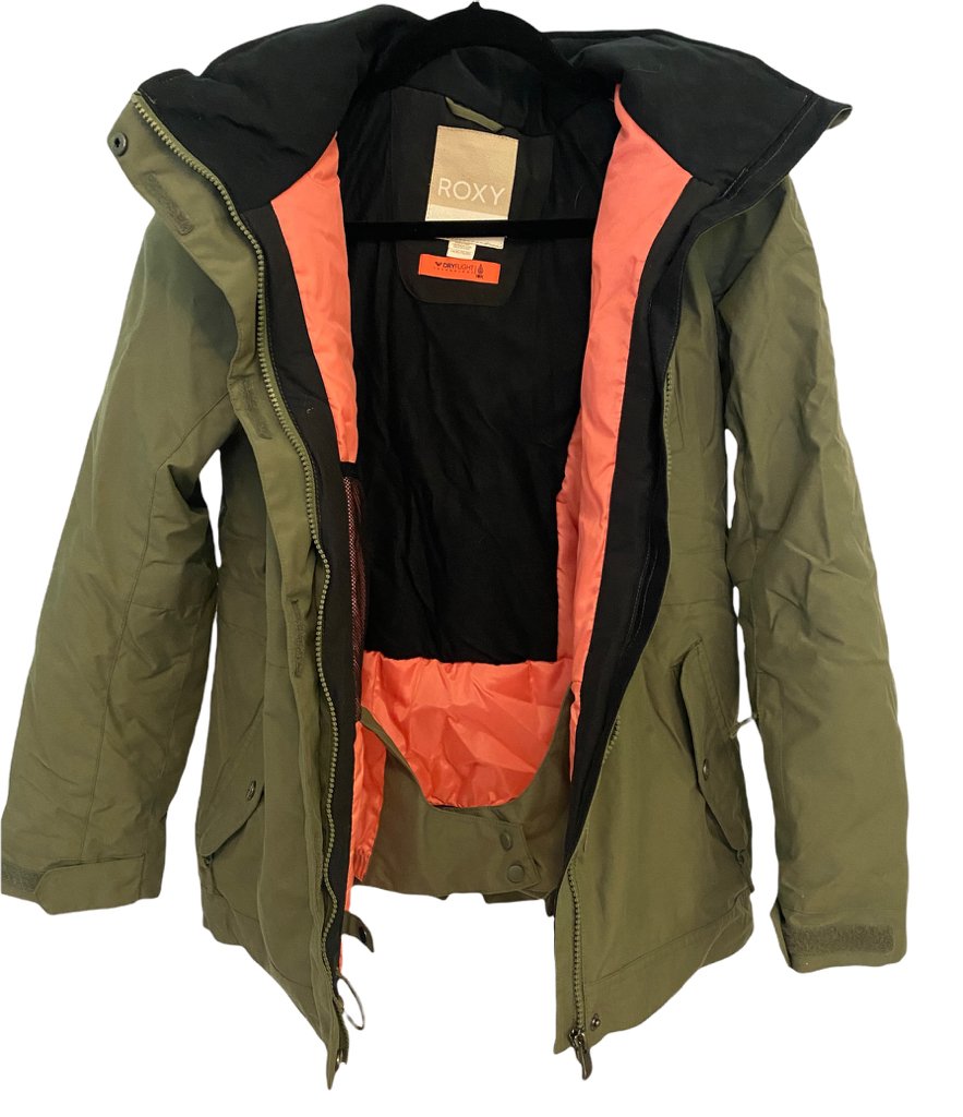 Roxy Girls Dry Flight Olive Ski/ Snowboard Jacket – Slope Swap Consignment